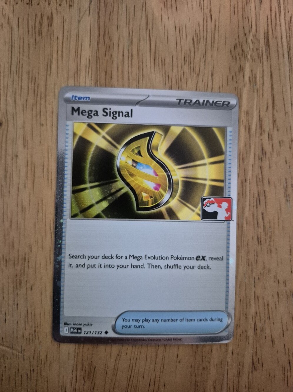 QTY 1 Pokemon Mega Signal Trainer Item Card